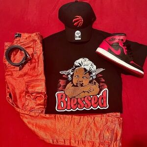 “Blessed” Short-Sleeve Graphic Tees